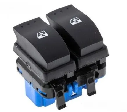 CAM AÇMA ANAHTARI RENAULT MEGANE II-SCENIC ÇİFTLİ MAVİ ÖN SOL (10 FİŞ)  8200107772