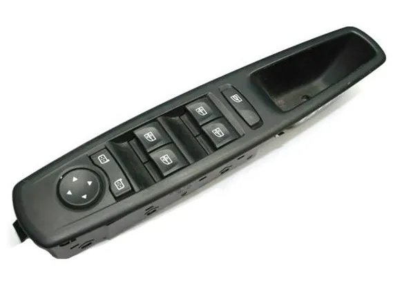 CAM AÇMA ANAHTARI ÖN SOL RENAULT MEGANE III-FLUENCE-LAGUNA (DÖRTLÜ+MERKEZİ KİLİT DÜĞMELİ+AYNA AYARLI) (19 FİŞ)  254000008R