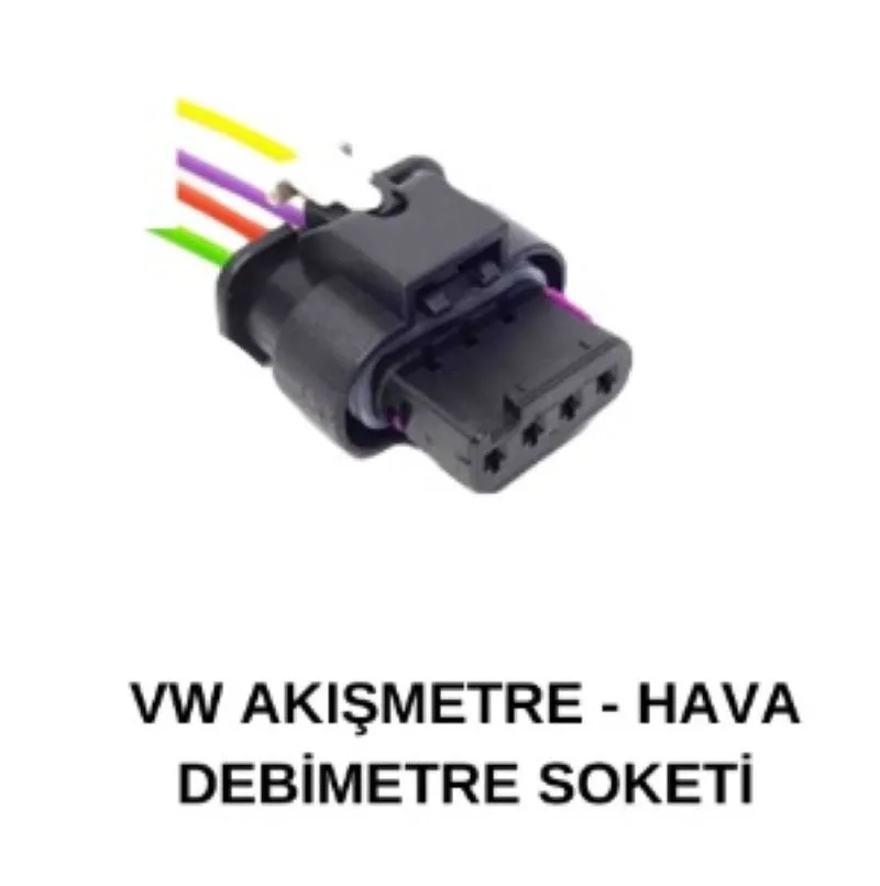 VOLKSWAGEN T5 AKIŞMETRE VE HAVA DEBİMETRE SOKETİ 1ADET FİYATIDIR
