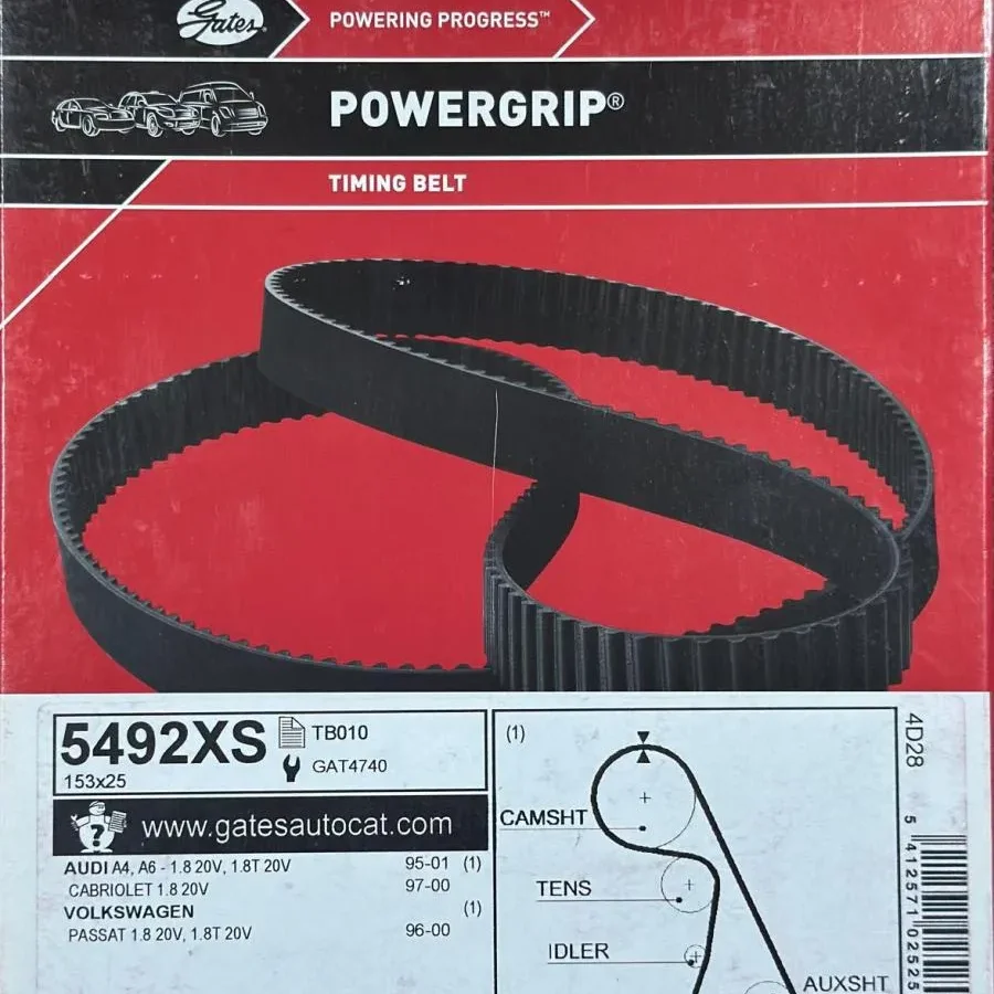 GATES 5492XS TRİGER KAYIŞ (153 DİŞ) VOLKSWAGEN-AUDI-SKODA Ü.T : 2017 KAPALI KUTU